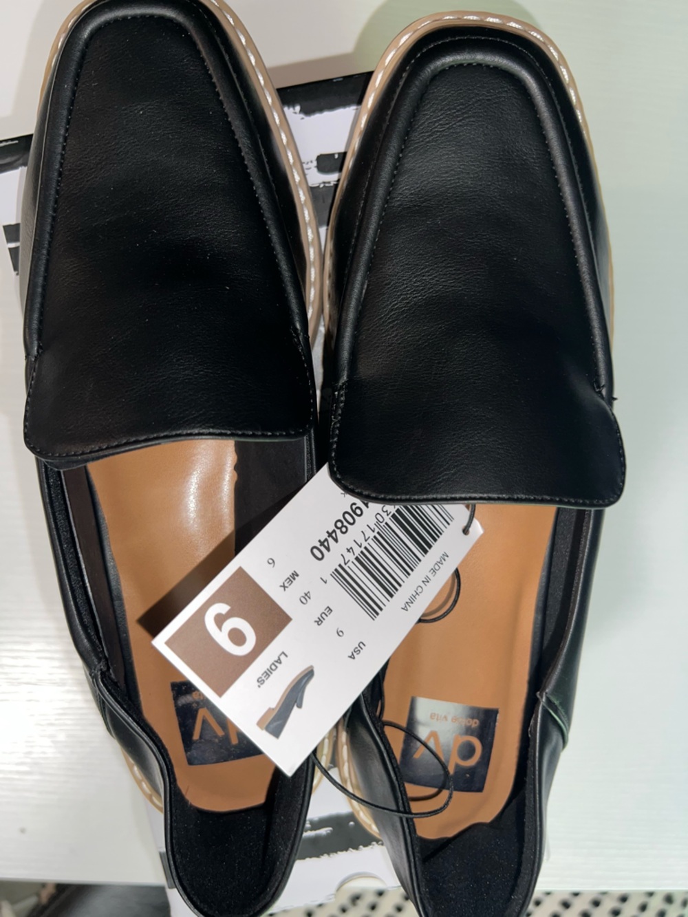Black and Tan Women’s Slip-On Loafers